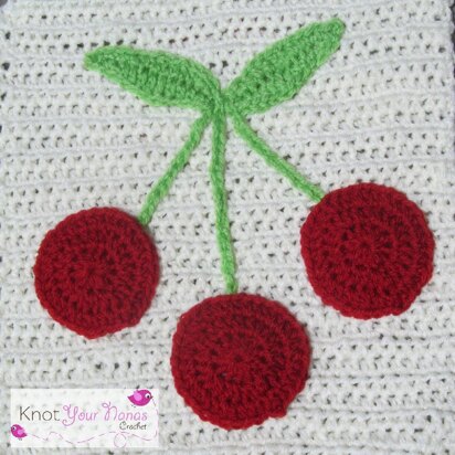 Bunch Of Cherries Applique