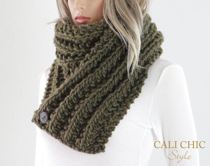 Olivia Knit Button Scarf #805