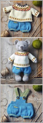 Teddy Bear and Doll Outfit