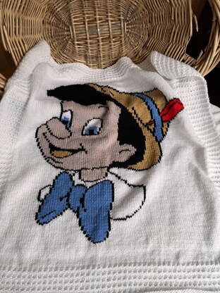 Pinocchio Baby Blanket