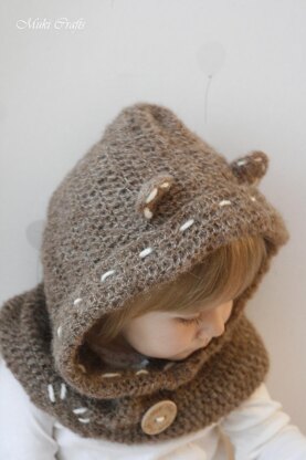 Tom teddy bear hood