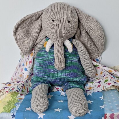 Edmund Elephant Cuddly Knitted Toy