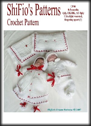 Crochet pattern 9 Piece Baby UK & USA Terms #46