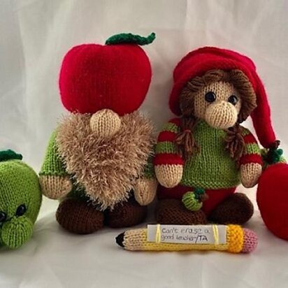 Teacher Gifts Gonk Gnomes - knitting pattern