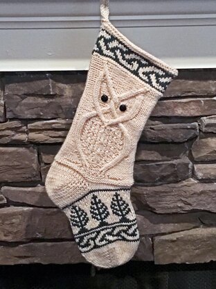 Celtic Owl Stocking