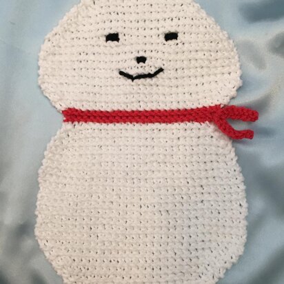 Snowman Dish Cloth