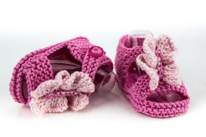 Ruffle Front Baby Sandals