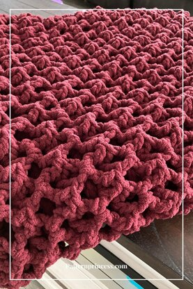 Puffy and Dreamy Chunky Crochet Throw