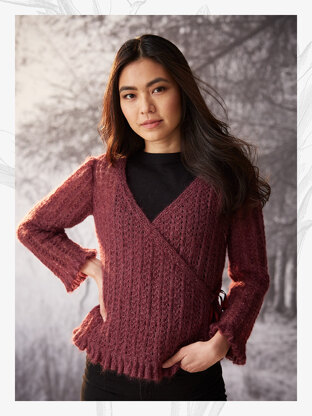 "Holly Cardigan" - Cardigan Knitting Pattern For Women in Willow and Lark Plume