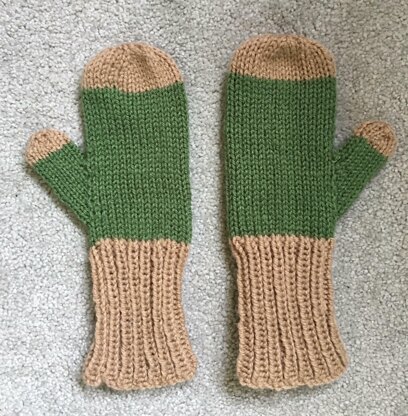 Boys Colour Block Mittens