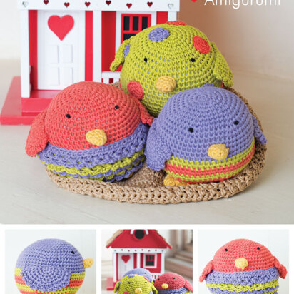 Amigurumi Birds Nest in DMC Natura Just Cotton and Soft Cotton - 15097L/2 - Downloadable PDF