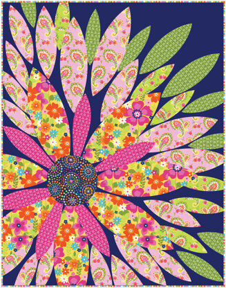 Michael Miller Fabrics Flowertopia Quilt - Downloadable PDF