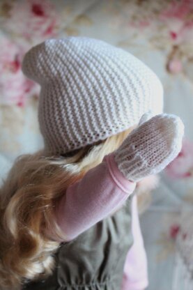18-inch Doll Set Hat&Mitts