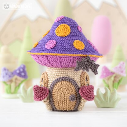 Midnight Swamp from “Mini Kingdom” collection / halloween crochet patterns by AradiyaToys (Amigurumi tutorial PDF file), crochet witch, amigurumi frog, crochet venus fly trap, amigurumi cauldron