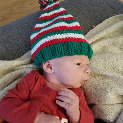 Baby's First Christmas Elf Hat