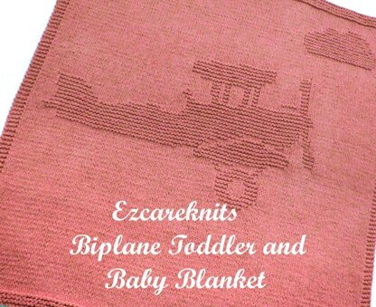 Biplane Toddler & Baby Blanket