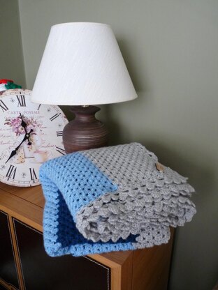 Colour Block Granny Blanket