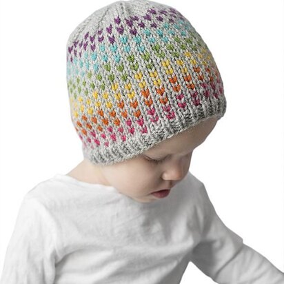 Rainbow Dots Hat