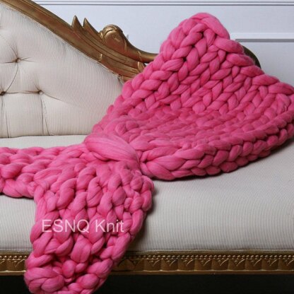 Chunky Mermaid Tail blanket (cm)