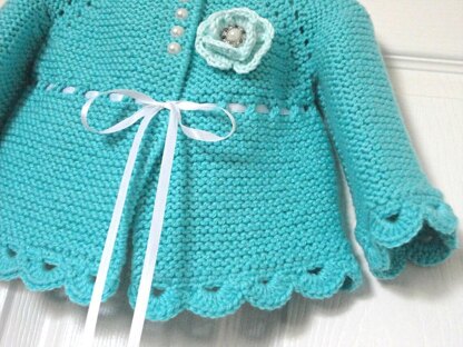 Pattern Baby Girl Knitting Cardigan Camila