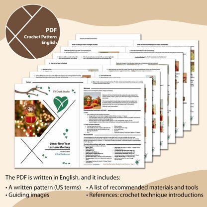 Lunar New Year Lantern Monkey