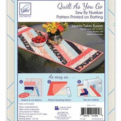 June Tailor Inc Quilt As You Go Table Runner - Jakarta