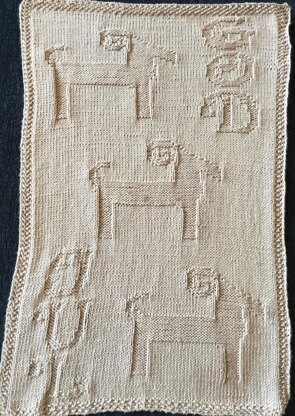 Nr. 315 – 19 – 2. Christmas Goat guest towel