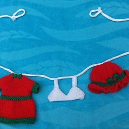 Mother Christmas Washing Line Garland