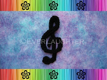 Treble Clef Applique