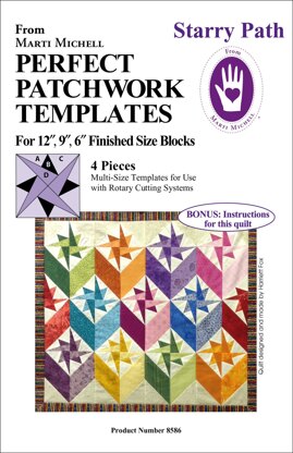 Marti Michell Starry Patch Template Set Quilting Template