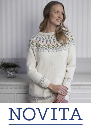 Tulip-FairIsle Sweater in Novita Nordic Wool - Downloadable PDF