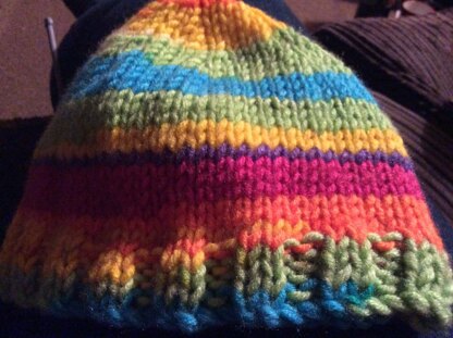 Rainbow Brim Beanie