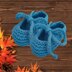 Coquette Bow Baby Booties Knitting Pattern