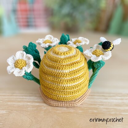 Bumble Blossom Beehive Amigurumi Crochet Pattern
