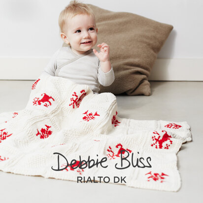 Winter Blanket KAL  - Knitting Pattern for Christmas in Debbie Bliss Rialto DK