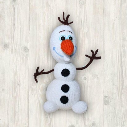 Olaf Snowman Knitting PATTERN, Frozen Inspired Knitted Snowman