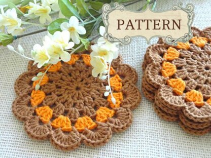 Crochet Pattern Round Placemat Crochet Coaster