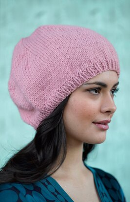 Simply Stockinette Hat in Lion Brand Wool-Ease - 90621AD