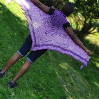 Pretty in purple shawl