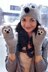 Care to Cuddle? Koala and Owl Animal Hat and Fingerless Mitten Set