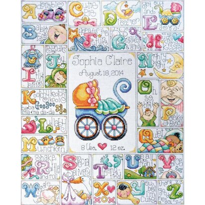 Design Works Baby ABC Counted Cross Stitch Kit - 16in x 20in