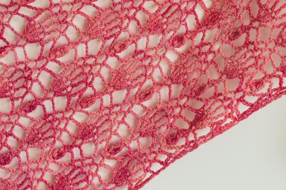 Raw Pink Shawl