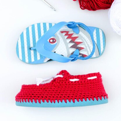 Toddler Boat Shoes with Flip Flop Soles