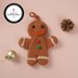 Decorative Gingerbread Man With Black Eyes For Christmas Tree Crochet Pattern