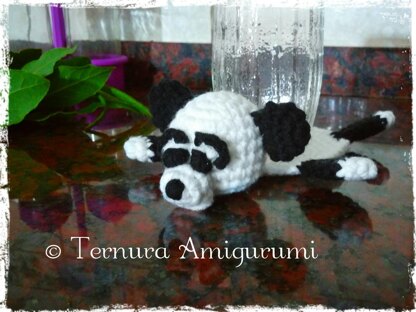 Panda bear coasters crochet pattern