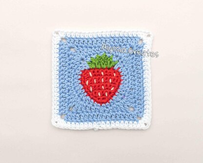 Strawberry Granny Square