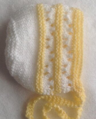 Elanore's Eyelet Baby Bonnet