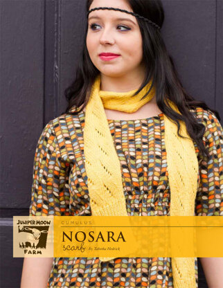 Nosara Scarf in Juniper Moon Farm Cumulus - J31 - 04 - Downloadable PDF