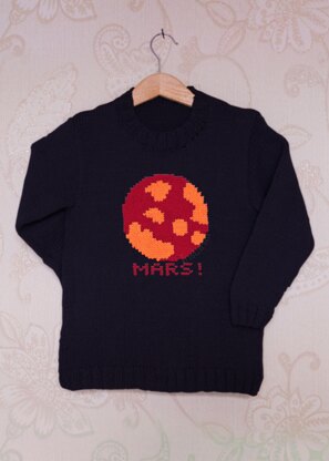 Intarsia - Mars Chart - Childrens Sweater