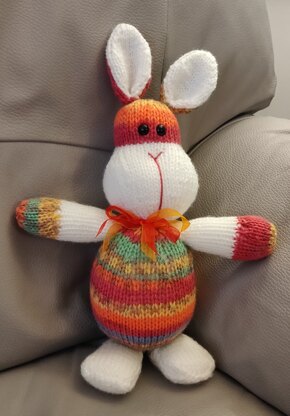 Multicoloured Marshmallow Bunny
